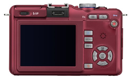 Olympus Pen E-PL1s 12.3MP Live MOS Micro Four Thirds Interchangeable Lens Digital Camera with M.ZUIKO Digital 14-42mm F3.5-5.6 II (RED) International Version (No Warranty)