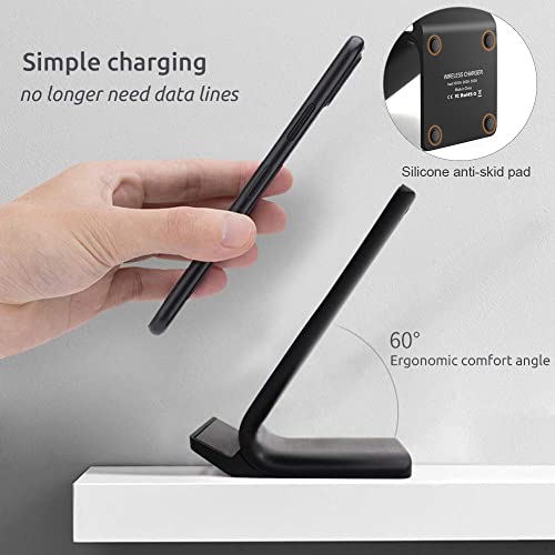 20W Upgraded Fast Wireless Charger,Wireless Charging Stand Compatible iPhone 14/14 Plus/13/12/11/Pro/XR/XS Max/X/8.Phone Charger Docks for Samsung Galaxy S22 S21 S20 S10/Note 20/10/Pixel 7