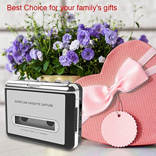 Walkman Cassette Player,Retro Cassettes Tape to MP3 CD Converter, Portable USB Casete Capture Stereo Audio Music Player Compatible with Laptop/PC Computer,Convert Cassette to Digital