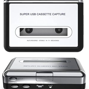 Walkman Cassette Player,Retro Cassettes Tape to MP3 CD Converter, Portable USB Casete Capture Stereo Audio Music Player Compatible with Laptop/PC Computer,Convert Cassette to Digital