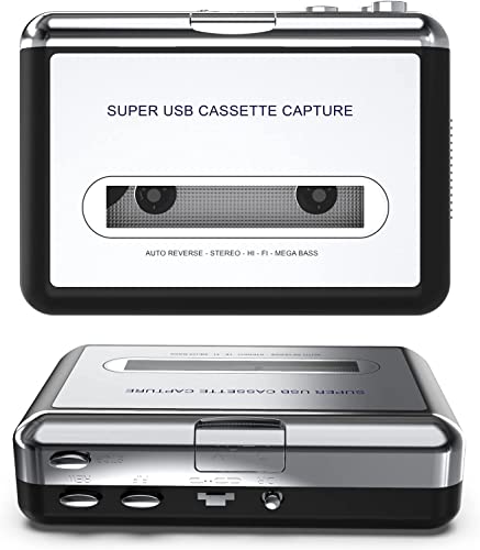 Walkman Cassette Player,Retro Cassettes Tape to MP3 CD Converter, Portable USB Casete Capture Stereo Audio Music Player Compatible with Laptop/PC Computer,Convert Cassette to Digital