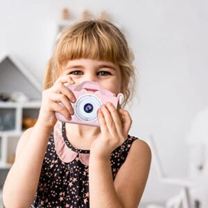 HADST New Cat Cartoon Children's Camera Front and Rear Double Lens 20 Million Selfie Camera Parent-Child Gift Camera Christmas Puzzle Gift