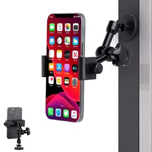 mippko magnetic phone holder attracts flat metal surface for truck/boat/car/gym/forklift/pole/shelves, compatible with 3.5~7.5″ iphone/samsung galaxy/nexus/htc, 360°adjustable arm