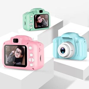 digital camera, kids camera 2.0 lcd vlogging camera sports camera with powerful battery life, shockproof 1080p compact portable mini cameras gift for teen student girls boys (blue)