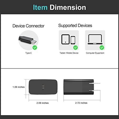 PD 25W Fast USB C Charger Fit for Samsung Galaxy A71 5G SM-A716U Phone Wall Type C Charging Cable Power Supply Adapter Cord