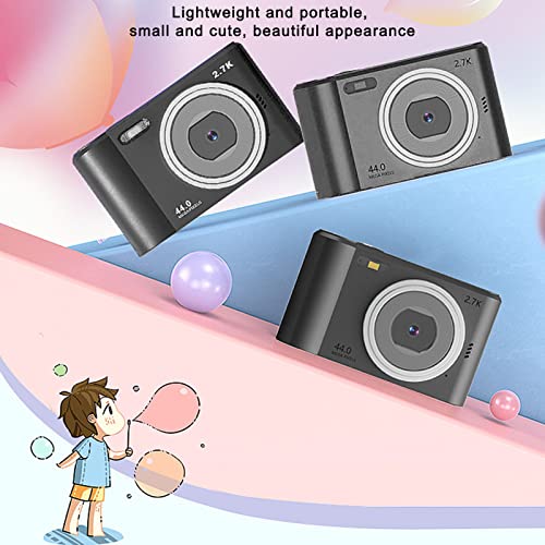 Digital Camera, 1080P 44MP Auto Focusing Kids Camera MP3 Player for Students Teens