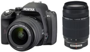 pentax k-r 12.4 mp digital slr camera with 3.0-inch lcd and 18-55mm f/3.5-5.6 and 55-300mm f/4-5.8 lenses (black)