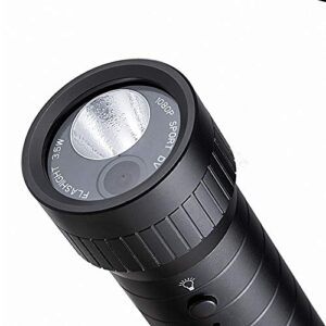 Mini Fire Fighter Metal Waterproof LED Flashlight HD 1080P Wide Angle Helmet Camera