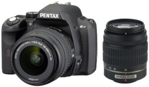 pentax k-r 12.4 mp digital slr camera with 3.0-inch lcd and 18-55mm f/3.5-5.6 and 50-200mm f/4-5.6 lenses (black)
