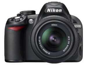 nikon d3100 14.2mp dx-format digital slr camera kit with 18-55mm f/3.5-5.6 vr lens – (black) [international version]