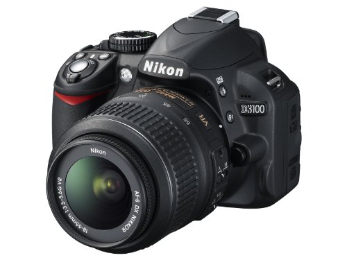 Nikon D3100 14.2MP DX-Format Digital SLR Camera Kit with 18-55mm f/3.5-5.6 VR Lens - (Black) [International Version]