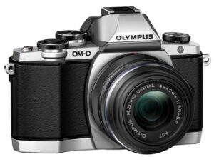 olympus om-d e-m10 mirrorless digital camera with 14-42mm 2rk lens (silver)