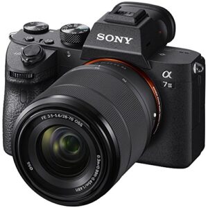 Sony ILCE-7M3K/B a7III Full Frame Mirrorless Interchangeable Lens Camera with 28-70mm Bundle with AF 50mm F1.4 Auto Focus Full Frame Lens, 64GB Memory Card, Aluminum Travel Tripod and Microphone