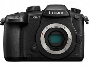 panasonic lumix gh5 body 4k mirrorless camera, 20.3 megapixels, dual i.s. 2.0, 4k 422 10-bit, full size hdmi out, 3 inch touch lcd, dc-gh5kbody (usa black) (renewed)