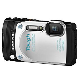 Olympus TG-870 Tough Waterproof Digital Camera (White) - International Version