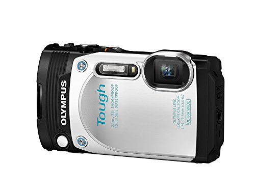 Olympus TG-870 Tough Waterproof Digital Camera (White) - International Version