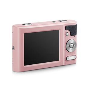 Kids Digital Camera 16X Digital Zoom 48MP 4K HD Selfie Camera for Boys Girls Teens Adult Beginners Elderly Portable Compact Students Camera, 2.7 Inches Altruewit (Rose Gold)