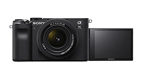 Sony Alpha a7C Full-Frame Compact Mirrorless Camera (Black) Bundle with FE 28-60mm f/4-5.6 and 50mm f/1.8 Lens (5 Items)