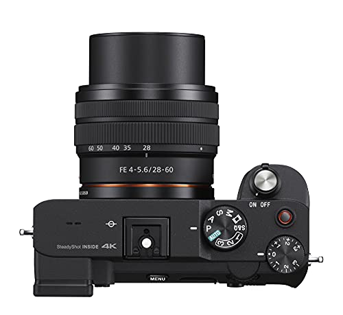 Sony Alpha a7C Full-Frame Compact Mirrorless Camera (Black) Bundle with FE 28-60mm f/4-5.6 and 50mm f/1.8 Lens (5 Items)