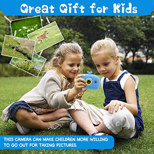 Camera for Kids, 1080P HD Kids Digital Camera with Auto Focus, Holiday Gift Kids Selfie Camera for 3 4 5 6 7 8 9 10 Year Old with 32GB SD Card