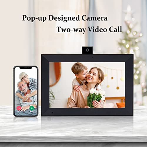 Digital Picture Frame, Humblestead 10.1 Inch WiFi Digital Photo Frame with 1280 * 800 IPS HD Touchscreen, Video Call, Auto Dim, Share Photos and Videos Instantly from Anywhere via App