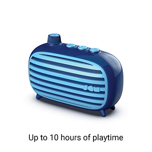 Jam Retro Classic Blutooth Speaker, 10 Hours Play Time, Aux-in Port, USB Charging, Blue