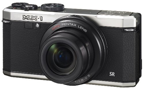 Pentax MX-1 Silver 12MP Digital Camera with 4x Optical Image Stabilized Zoom and 3-Inch LCD Display (OLD MODEL)