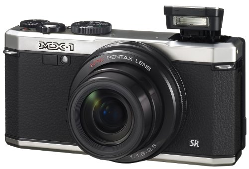 Pentax MX-1 Silver 12MP Digital Camera with 4x Optical Image Stabilized Zoom and 3-Inch LCD Display (OLD MODEL)