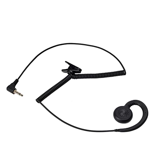 HYS 3.5mm Listen Only Earpiece Soft Ear Hook Law Enforcement Tactical Headset for Transceivers/Radio Shoulder Speaker Mics 3.5mm Audio Jacks