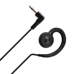 HYS 3.5mm Listen Only Earpiece Soft Ear Hook Law Enforcement Tactical Headset for Transceivers/Radio Shoulder Speaker Mics 3.5mm Audio Jacks