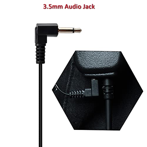 HYS 3.5mm Listen Only Earpiece Soft Ear Hook Law Enforcement Tactical Headset for Transceivers/Radio Shoulder Speaker Mics 3.5mm Audio Jacks