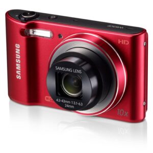 samsung wb30f 16.2mp smart wifi digital camera with 10x optical zoom and 3.0″ lcd screen (red) (old model)