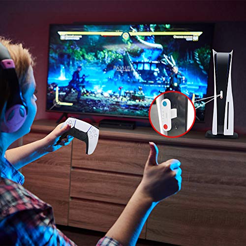 DRILI Bluetooth Adapter for Switch/Lite, Equipped with 3.5mm MIC, Support Dual Connections, Compatible with Switch/Lite, PS4, PC, Laptops