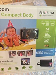 fujifilm finepix t310 14mp 10x optical/6.7x digital zoom hd camera (black)