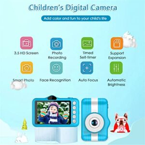 Kids Digital Camera, 3.5Inch HD Screen, Double Lens 2mp, Video 1280x720, 600mAh Rechargeable Battery, Christmas Birthday Gifts for Boys Age 3-9, Portable Toy