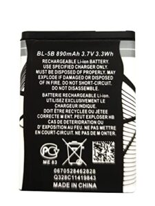 fithood bl-5b rechargeable battery suitable for household radio with current protection(3.7v 890mah)