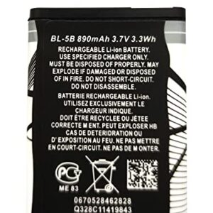 FITHOOD BL-5B Rechargeable Battery Suitable for Household Radio with Current Protection(3.7V 890mAh)