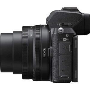 Nikon Z 50 Mirrorless Camera with 16-50mm Lens (1633) + 50-250mm Lens + 4K Monitor + FTZ Mount Adapter + Headphones + Mic + 3 x EN-EL25 Battery + 2 x 64GB Cards + More (International Model) (Renewed)