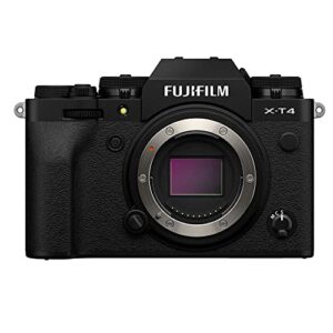 fujifilm x-t4 systemkamera (26,1 megapixel, x-trans cmos 4 sensor, 7,6 cm (3 zoll) touch-lcd), schwarz