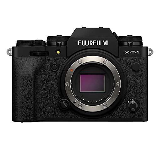 FUJIFILM X-T4 Systemkamera (26,1 Megapixel, X-Trans CMOS 4 Sensor, 7,6 cm (3 Zoll) Touch-LCD), schwarz