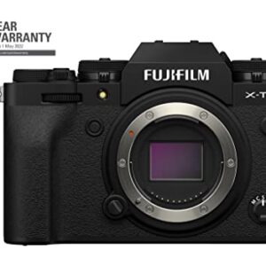 FUJIFILM X-T4 Systemkamera (26,1 Megapixel, X-Trans CMOS 4 Sensor, 7,6 cm (3 Zoll) Touch-LCD), schwarz