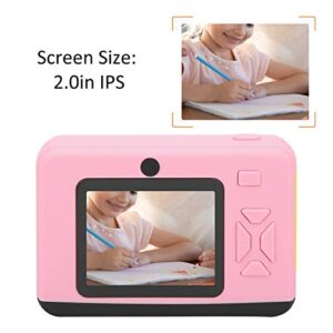 Children Camera 2 inch 20MP HD Children Digital Camera IPS Screen Anti‑Drop Video Recording Camera Camera Children Video Camera Gift for for Children Kids(Pink)