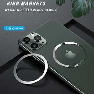 DXLTMY 10 Pack Magnetic Wireless Charger Universal Metal Rings with Sticker, Universal Ultra Thin Metal Rings Compatible with