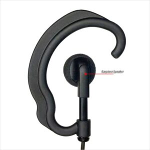 MONICONA G Earhook Headset PTT Mic Earpiece Earphone for Motorola CLP1010e CLP446e CLPe Plus CLP1080e and CLP1083e Radio