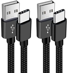 voty 【2-pack 6ft】 usb-c charger cable for motorola moto g fast/g power/g stylus,moto g8 g7,g7 play,g7 plus,g7 power g6,g6 plus x4 z3 z2 play z droid force,braided usb type c charge charging cord