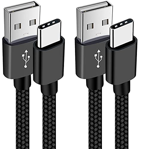 VOTY 【2-Pack 6FT】 USB-C Charger Cable for Motorola Moto G Fast/G Power/G Stylus,Moto G8 G7,G7 Play,G7 Plus,G7 Power G6,G6 Plus X4 Z3 Z2 Play Z Droid Force,Braided USB Type C Charge Charging Cord