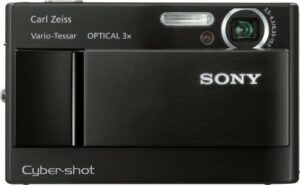 sony cybershot dsc-t10 7.2mp digital camera with 3x optical steady shot zoom (black)