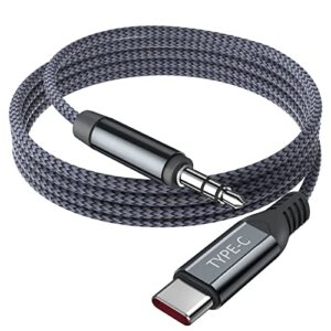 apetoo usb c to 3.5mm audio aux jack cable 6.6ft,type c to 3.5mm headphone car stereo cord male adapter dongle cable for samsung s23 s22 ultra s21 s20+ fe note 20,ipad pro air mini,pixel 7 6,oneplus 9
