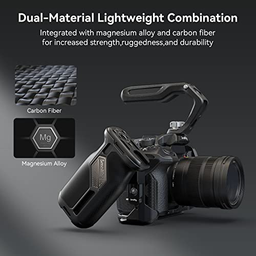 SmallRig NATO Side Handle Universal for Left and Right, 360° Rotating Side Grip with a NATO Rail, Quick Release Side Handgrip for Camera Cage, Only 205g Max. Load 5kg - 3847