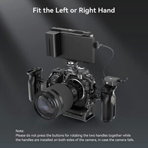 SmallRig NATO Side Handle Universal for Left and Right, 360° Rotating Side Grip with a NATO Rail, Quick Release Side Handgrip for Camera Cage, Only 205g Max. Load 5kg - 3847